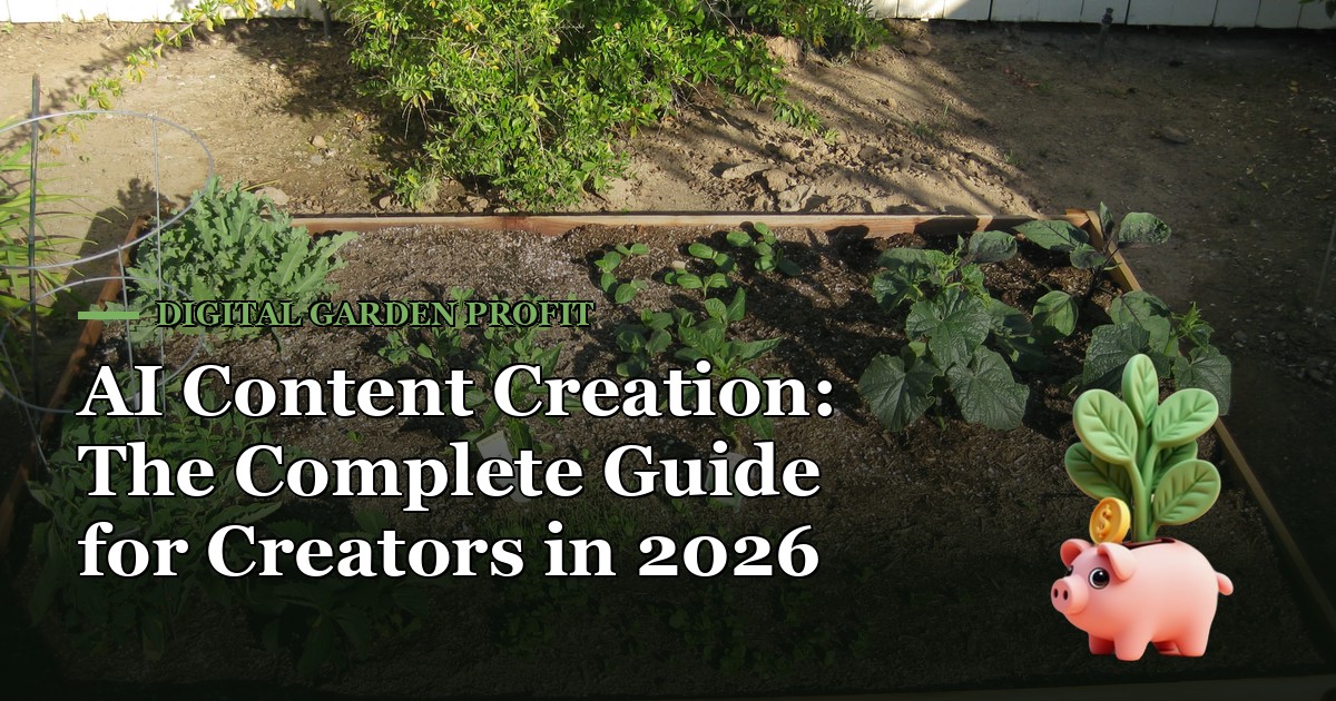AI Content Creation: The Complete Guide for Creators in 2026 — Digital Garden Profit