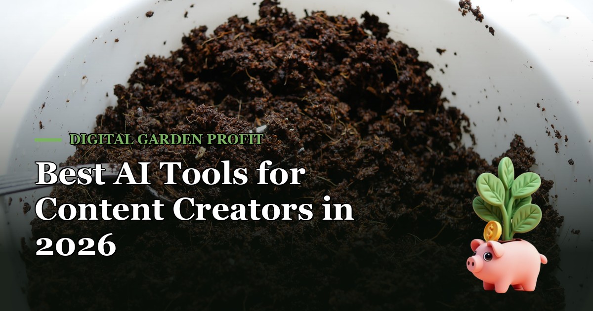 Best AI Tools for Content Creators in 2026 — Digital Garden Profit