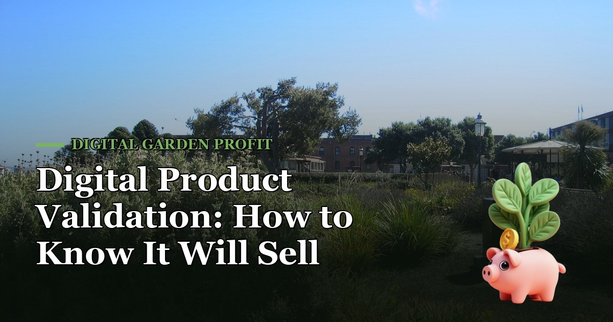 Digital Product Validation: How to Know It Will Sell Before You Build — Digital Garden Profit