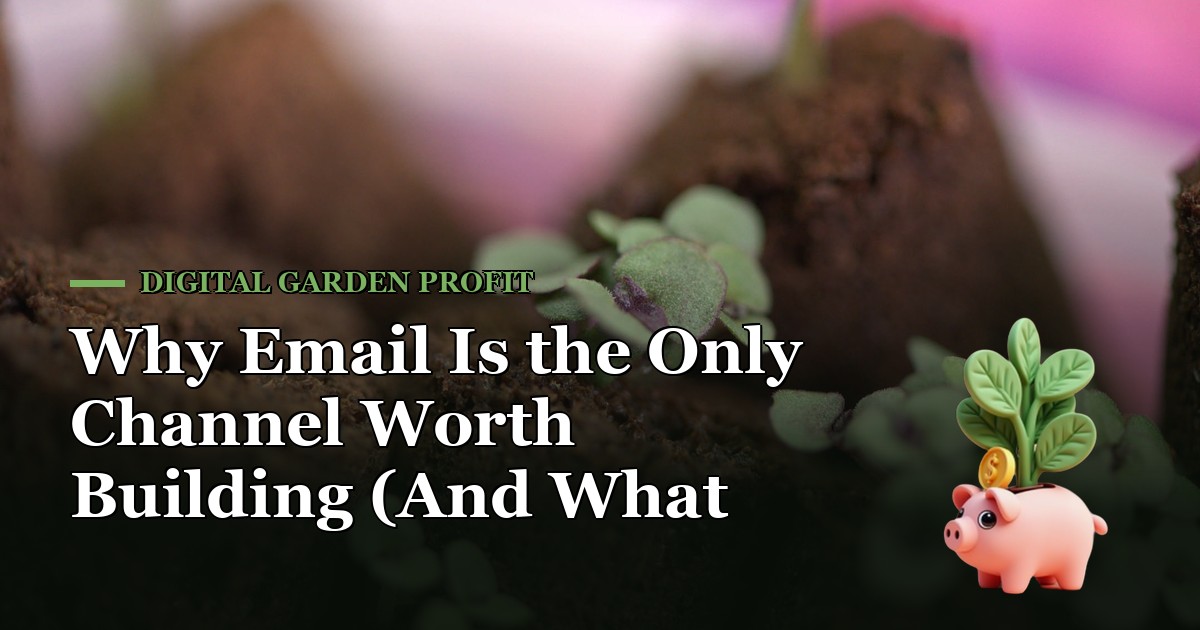 Why Email Is the Only Channel Worth Building (And What That Actually Means) — Digital Garden Profit