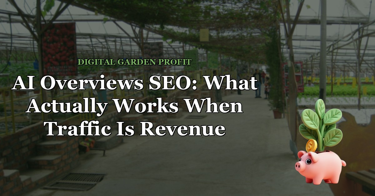 AI Overviews SEO: What Actually Works When Traffic Is Revenue — Digital Garden Profit