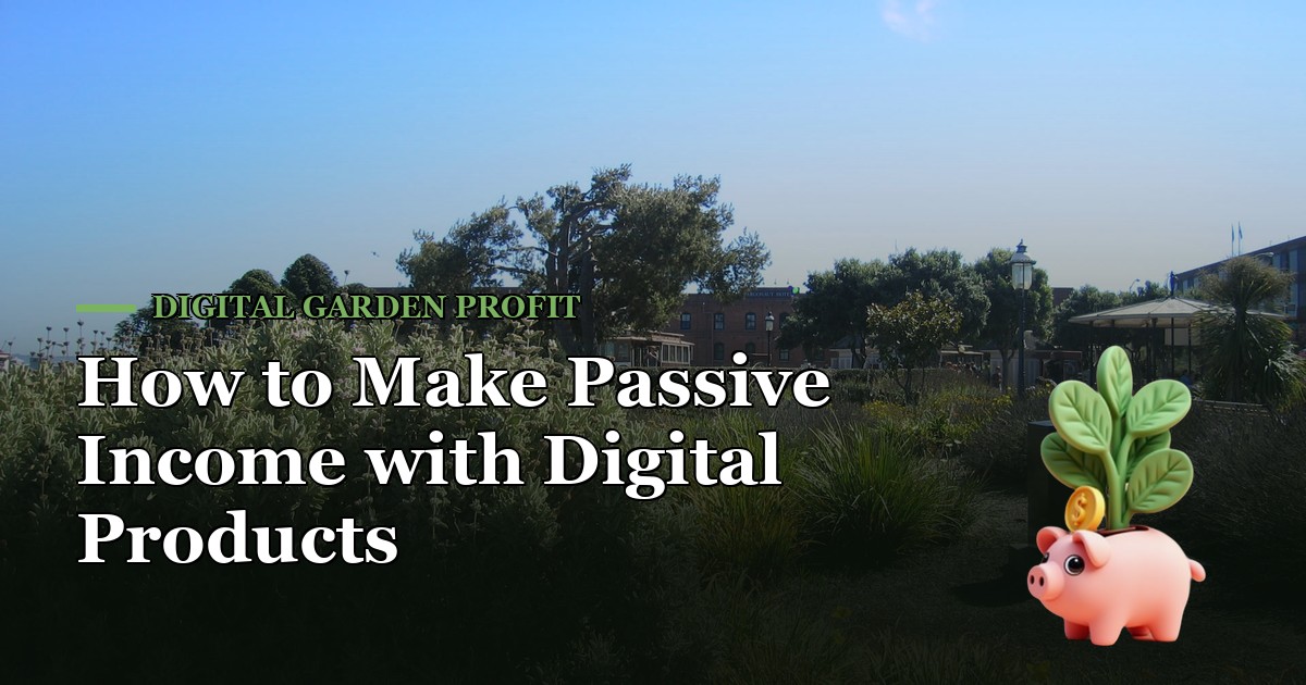 How to Make Passive Income with Digital Products — Digital Garden Profit