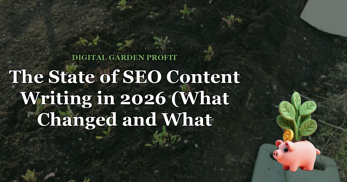 The State of SEO Content Writing in 2026 (What Changed and What Didn’t) — Digital Garden Profit