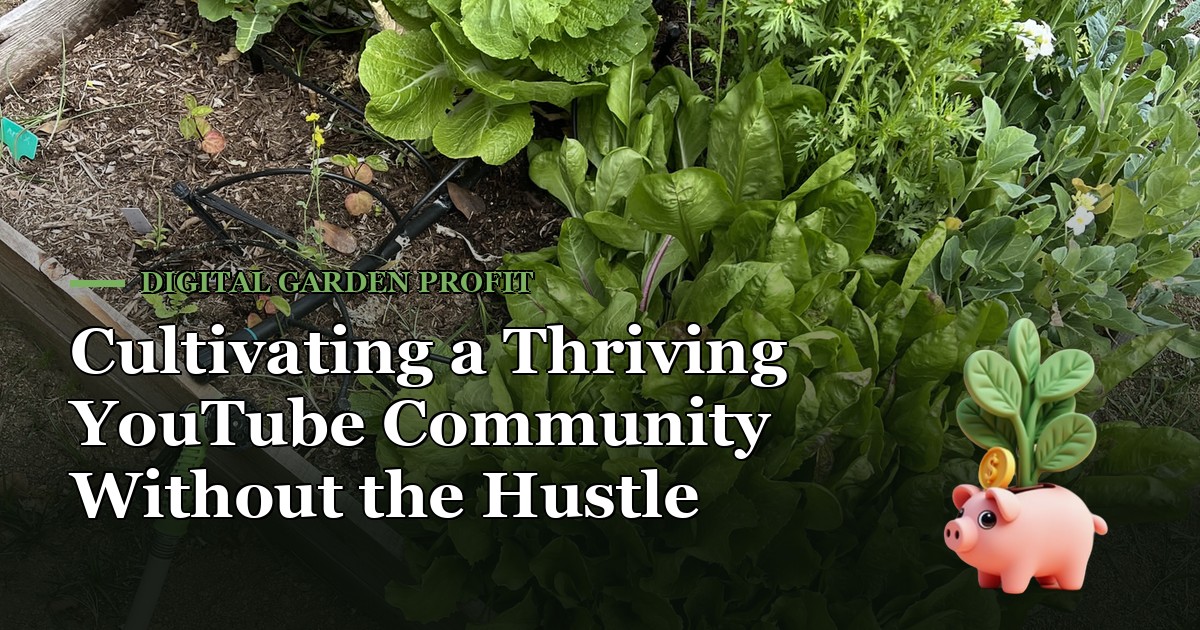 Cultivating a Thriving YouTube Community Without the Hustle — Digital Garden Profit
